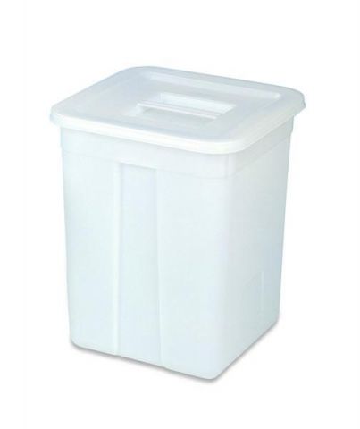 CONTENEDOR ARAVEN CUAD. 60L C/TAPA BLANCO*-