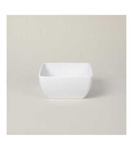 RAMEKIN CUADRADO MELAMINA BLANCO 13x13x6 cm