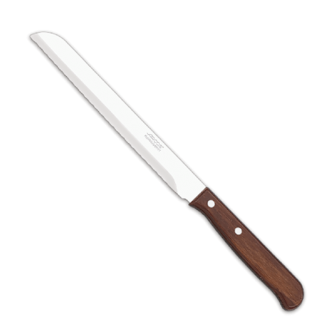 CUCHILLO PAN 23 CM MANGO MADERA ARCOS*-