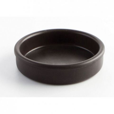 CAZUELA DE BARRO NEGRO 18 X 4 cm *-