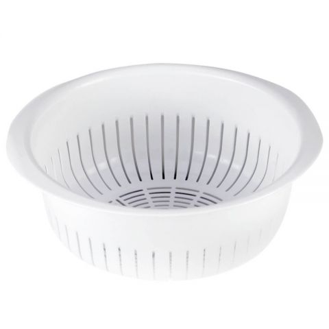 ESCURRIDOR DE PLASTICO BLANCO PARA HOGAR 28 cm *-