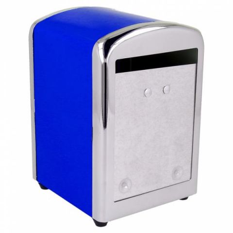 DISPENSADOR DE SERVILLETAS 17X17 CM AZUL **-