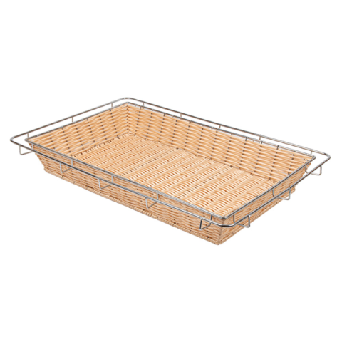 CESTA BUFFET 58,3x38,6x8,3 cm BORDE DE ACERO *