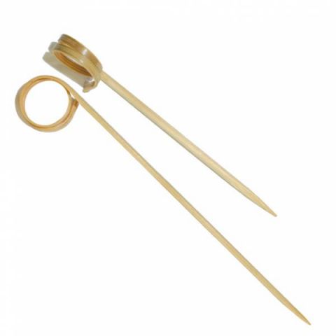 PICKS ESPIRAL BAMBU 12 CM 100 UNIDADES*-