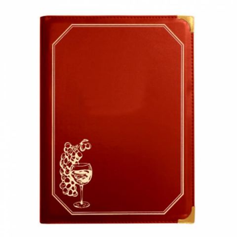 CARTA DE VINOS 8 FUNDAS 25,5x33 CM BURDEOS (I)-