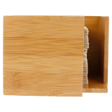 DISPENSADOR DE SERVILLETAS BAMBU NATURAL 20X20 *