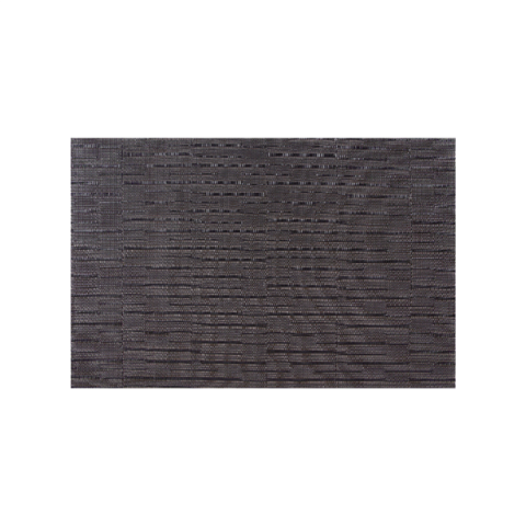 MANTEL INDIVIDUAL PVC 45X30 VETAS NEGRO*-