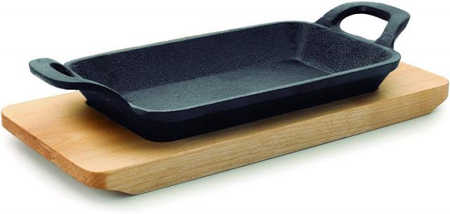 MINI PLANCHA GRILL FUNDIDO MAGMA 17x10 C/TABLA *-