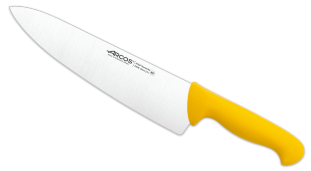 CUCHILLO COCINA MANGO AMARILLO 25 CM ARCOS **-