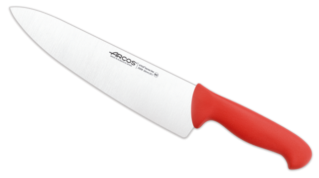 CUCHILLO COCINA MANGO ROJO 25 CM ARCOS **-