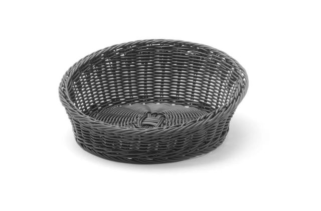 CESTA DE PAN REDONDEADA NEGRO ø310x(H)120