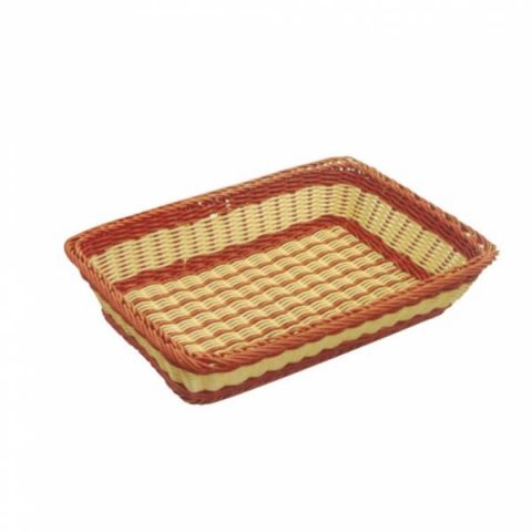 CESTA PANERA BUFFET 55x36x11 cm BICOLOR *-