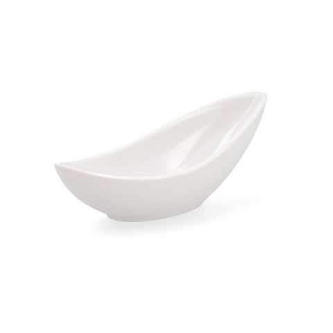 BOWL DE MELAMINA OVAL BLANCO 13,5 x 5.5 x 4,5 cm 