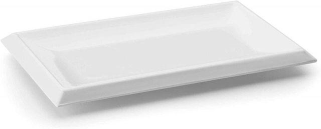 FUENTE RECT. DE MELAMINA BLANCA 26 x 16 x 2 cm*-