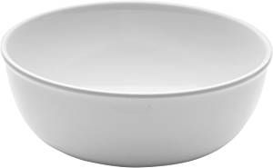 BOWL DE MELAMINA REDONDO  BLANCO 23 x 9 cm *-