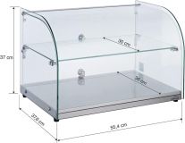 VITRINA NEUTRA 45 L 55,4x37,6 cm *-