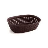 CESTA PANERA RATTAN MARRON 25X18 cm *-