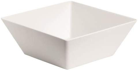 BOWL DE MELAMINA CUADRADO BLANCO 24 X 24 x 10 cm*-