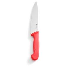 CUCHILLO COCINA MANGO ROJO 18 cm*