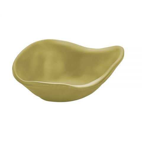 BOWL DE MELAMINA OVAL TERRA PISTACHO 15x13x5cm *