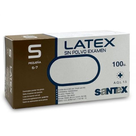 GUANTE LATEX PEQUEÑO 100 UNIDADES*-